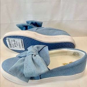 Nine West Denim Blue Slip On